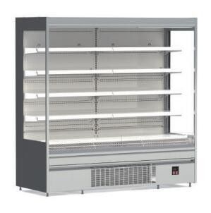 De open Front Commercial-Ijskast Lucht Gekoelde 608L 912L 1200L van de geval Open Vertoning