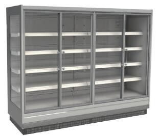 Het rechte Koelere R404A Verre type van Glasdeur - deuren 2/3/4/5