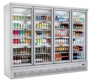 Commerciële Rechte de Deur110v/60hz 220-240V Stop van het Diepvriezerglas in Type UF2 voor roomijs
