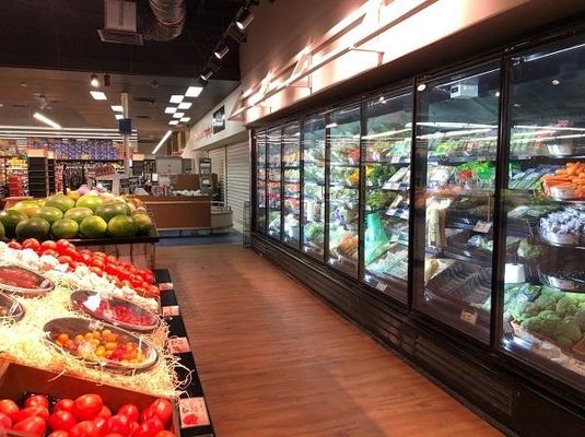 4/5/6 van de de Deurdiepvriezer van het Deur de Commerciële Glas van de het Glasdeur Koelere Supermarkt Hoog Beëindigen
