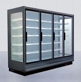 De rechte Deuren van het Supermarkt Commerciële Koelere Glas 4/5 Deur Ver Type