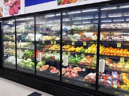Van de de Deurdiepvriezer van het supermarkt Rechte Glas van de het Glasdeur Koelere 3/4/5/6 Met alle accomodatie de Deuren