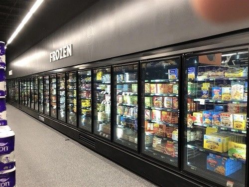 Het Glasdeur van de lage Temperatuurdiepvriezer voor Supermarktkoeling