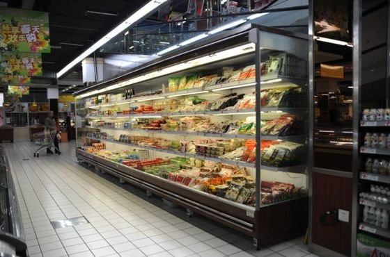 Zwarte Geanodiseerd Duidelijk past Glasdeur voor Open voor Gekoelde Kabinetten retroactief aan