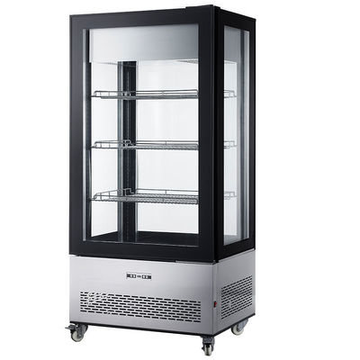 Vier Zij van de de Diepvriezershowcase van de Glasvertoning het Roomijsvertoning met 400L-Capaciteit