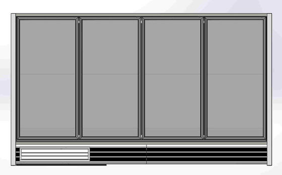 4 rechte diepvriezer 10ft van de glasdeur met alle accomodatie met 30“ Brede Glasdeur