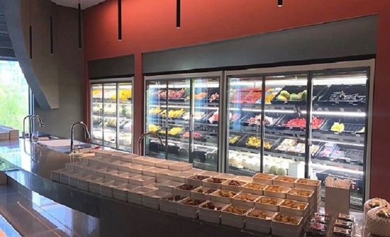 De rechte Deuren van het Supermarkt Commerciële Koelere Glas 4/5 Deur Ver Type