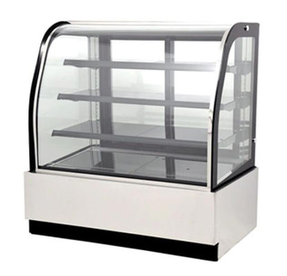Vitrine van de roestvrij staal de Afsluitbare Cake de Planken van 50 Pond 110V 2