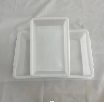 Supermarkt Plastic Verdikte witte rechthoekige opslag IJstbak Display Food Freezer Box