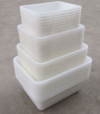 Supermarkt Plastic Verdikte witte rechthoekige opslag IJstbak Display Food Freezer Box