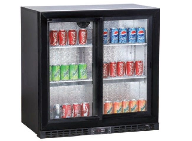 208L commerciële 2 de Barijskast van Undercounter van de Glasdeur, Achterbar onder Tegenharder, schuifdeur 2
