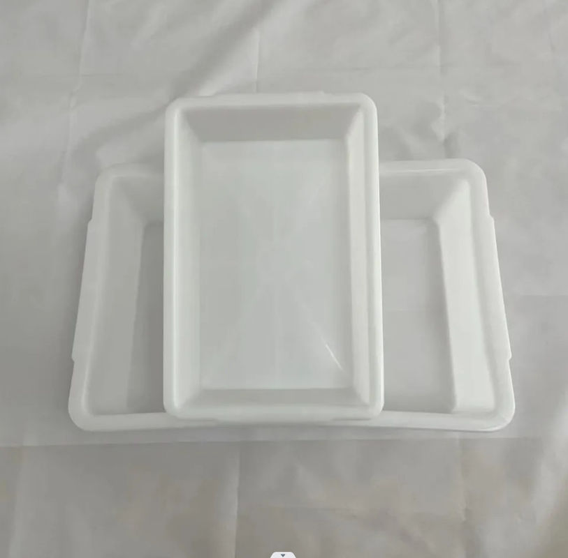 Supermarkt Plastic Verdikte witte rechthoekige opslag IJstbak Display Food Freezer Box